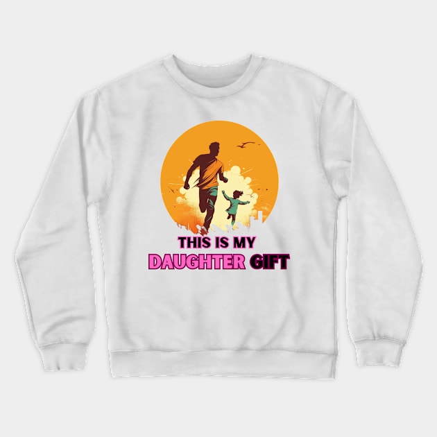 Super Dad - Father's Day Hero Design Crewneck Sweatshirt by SzlagRPG